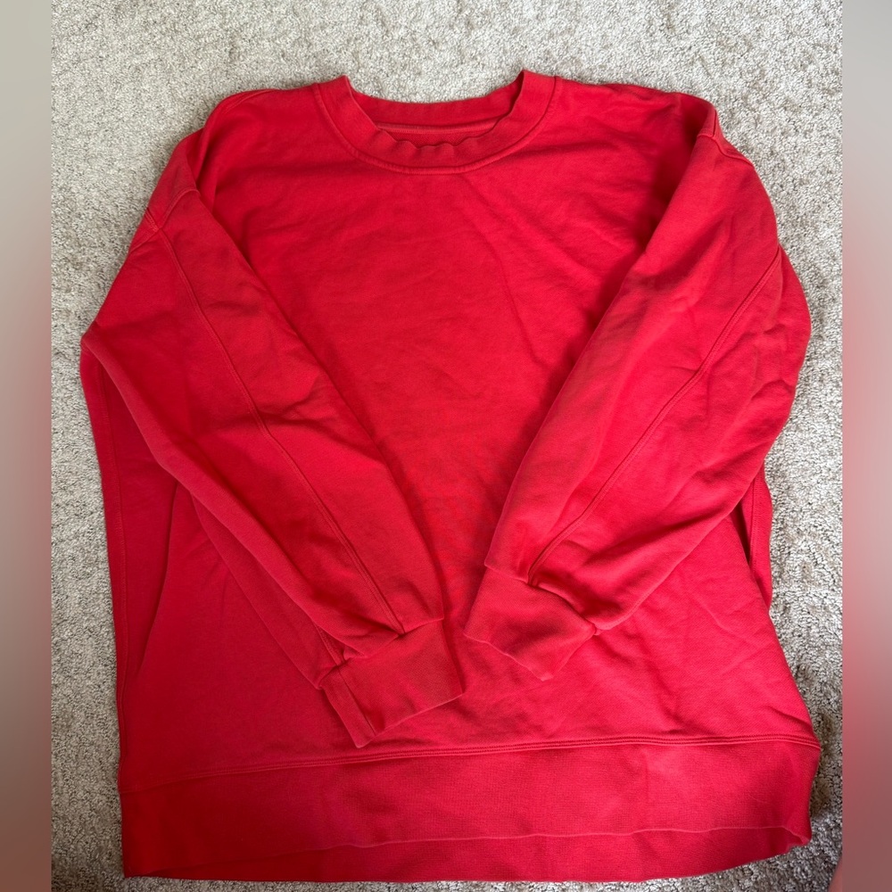 lululemon athletica Vibrant Red Sweatshirt
